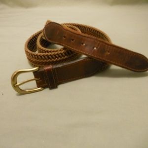 GAP Genuine Leather Brown Fabric Belt 36